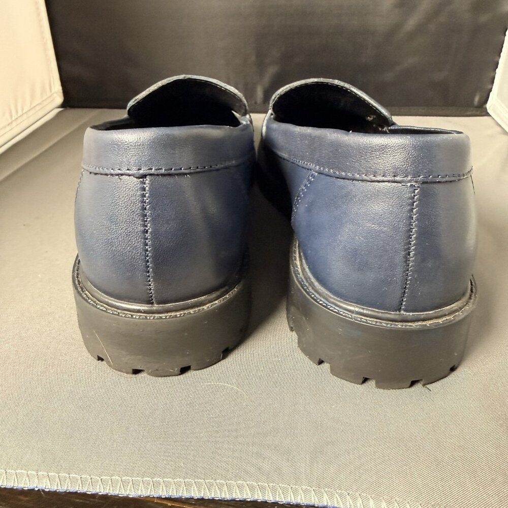 GIROTTI Women's Blue Loafers Made in ITALY 38 EU 7.5 US $235 MSRP - Picture 3 of 5